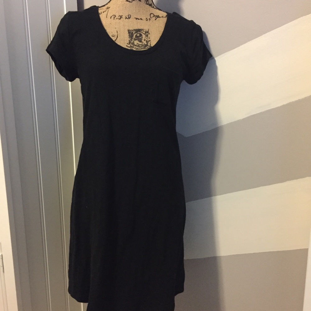 Gap black mini cotton dress